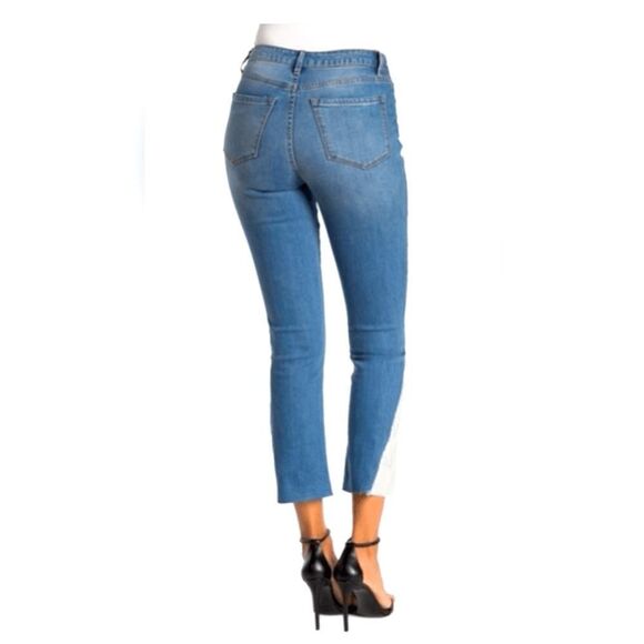 Rachel Roy‎ High Rise Sequin Inset Jeans - Picture 1 of 2